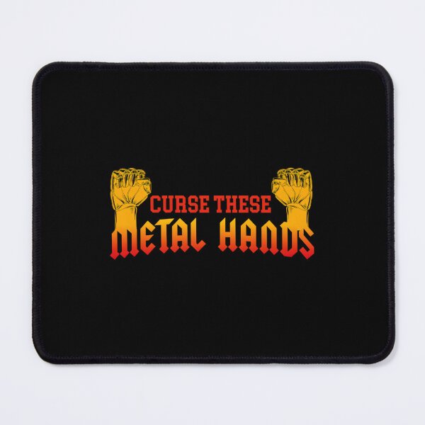 Item preview, Curse These Metal Hands — Heavy Riff Humor designed and sold by GeraldineRu.