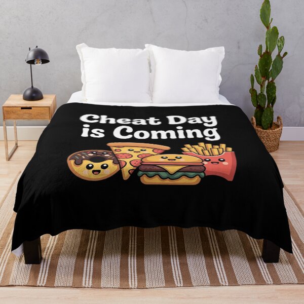 Item preview, Cheat Day is Coming – Funny Pizza, Donut, Fries, Burger designed and sold by Idarmotar.