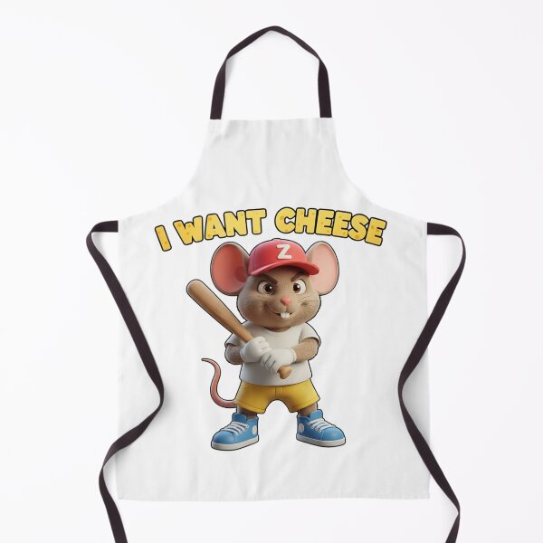 Item preview, Cute Menacing 3D Mouse Zippy with Baseball Bat designed and sold by Zippy Creation.