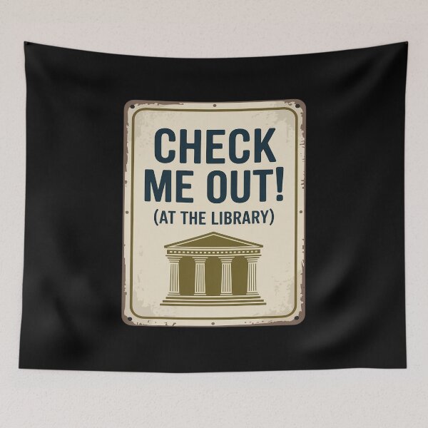 Artikelvorschau, Check Me Out Library Bookworm Bookmark entworfen und verkauft von Idarmotar.