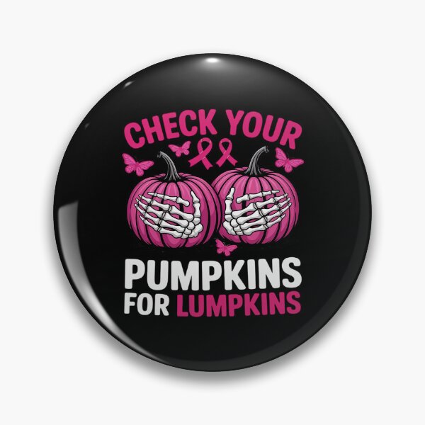 Item preview, Check Your Pumpkins Breast Cancer Awareness Halloween Women designed and sold by Idarmotar.