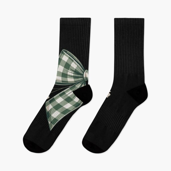 Item preview, Checkered Checkerboard White Cream Green Girl Coquette Bow designed and sold by Idarmotar.