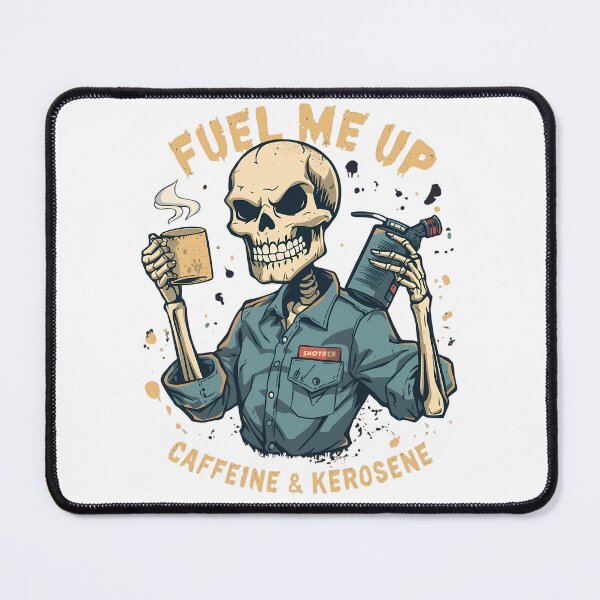 Item preview, Funny Mechanic Gift for Dad | Blue Collar Skeleton Fueled by Coffee | Sarcastic Husband Gift designed and sold by LoliDesignShop.