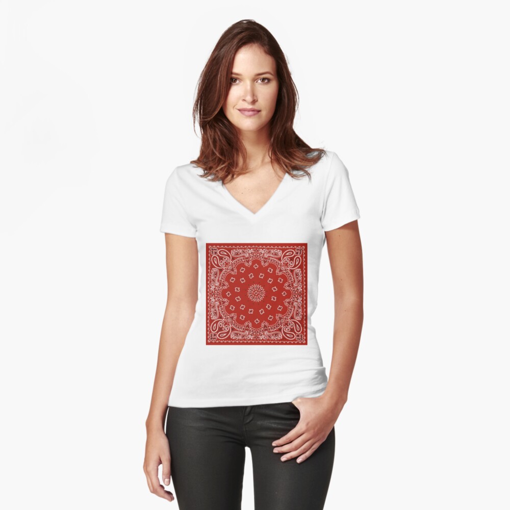Item preview, Fitted V-Neck T-Shirt designed and sold by ariahgraphics.