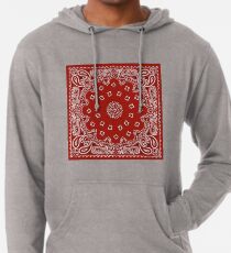 Rotes Bandana Leichter Hoodie