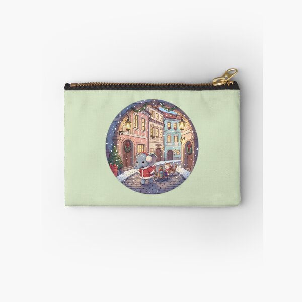 Item preview, Kawaii Christmas Elephant Malá Strana Prague – Gifts on Sled designed and sold by FixwellStudio.