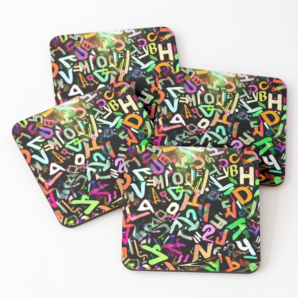 Item preview, Glitch Multiletter Art designed and sold by CharlottePlaceArt.
