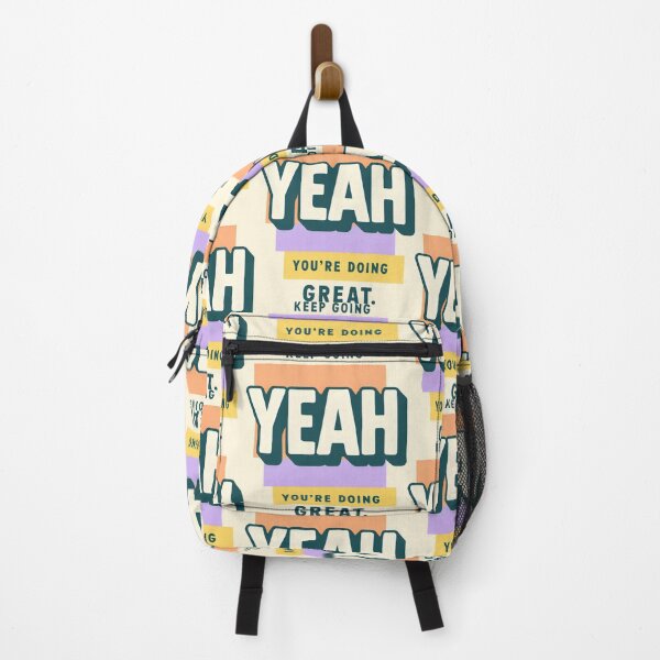 Item preview, Optimistic Retro-Inspired Graphic with Central “YEAH” and Positive Affirmation designed and sold by SplashTastic.