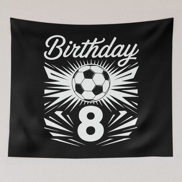 Artikelvorschau, 8. Geburtstag Birthday Boy Geburtstagskind Fußball entworfen und verkauft von Bandikonsalez.