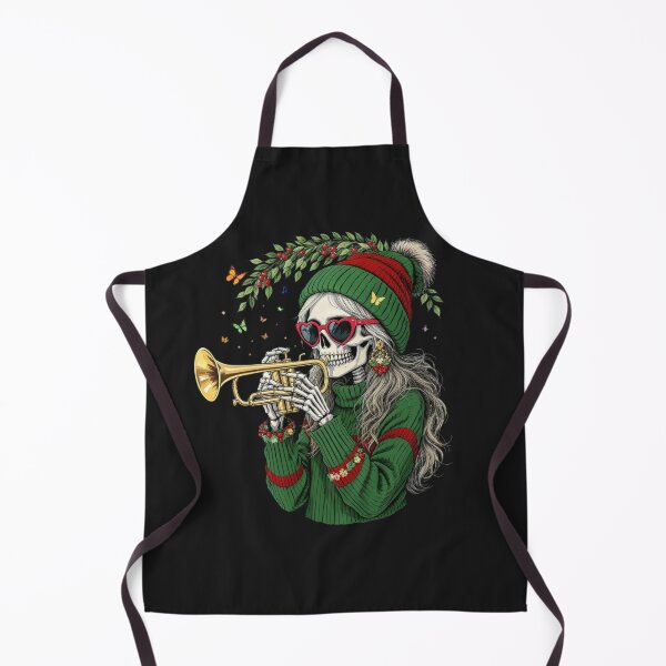 Item preview, Music & Mistletoe Skeleton Girl | Festive Christmas Design designed and sold by ColorSplash123.