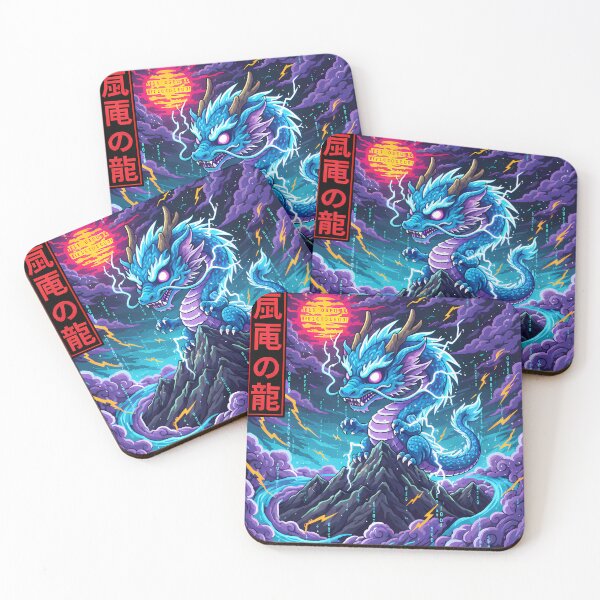 Item preview, Thunder Dragon Pixel Art Celestial Peaks Fantasy designed and sold by ChibiJourney.