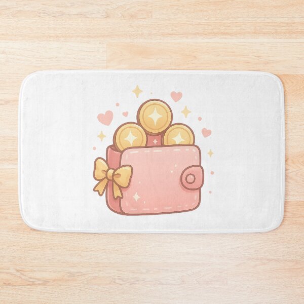 Item preview, Goddess Wallet Charm Money Sticker | Kawaii Wealth Wallet & Gold Coins | Cute Abundance Aesthetic designed and sold by HerDreamCodes.