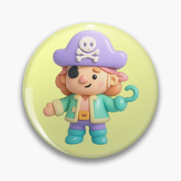 Item preview, Kawaii pirate woman, pastel colors designed and sold by Mauswohn.