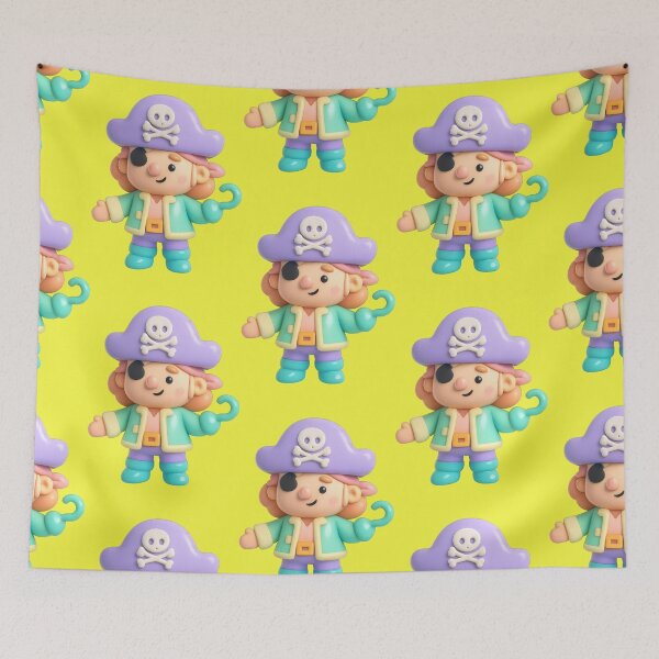 Item preview, Kawaii pirate woman, pastel colors designed and sold by Mauswohn.