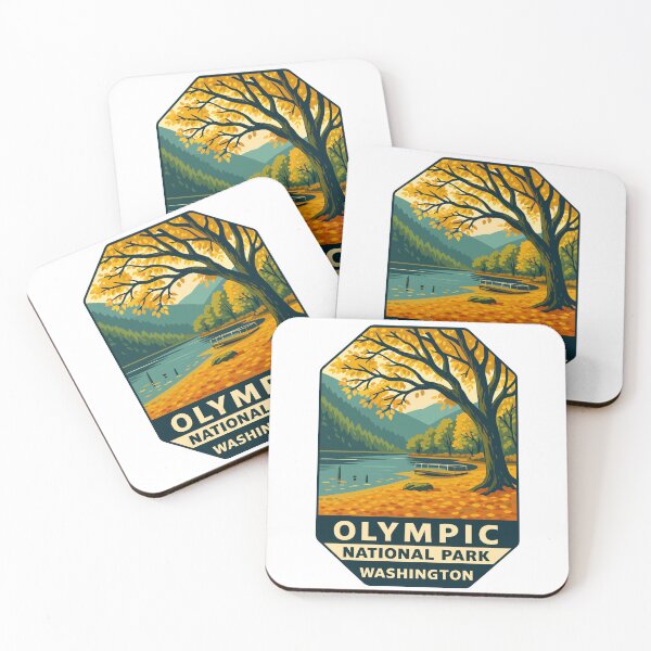 Item preview, Olympic National Park Retro Sticker designed and sold by Ismeal Von.