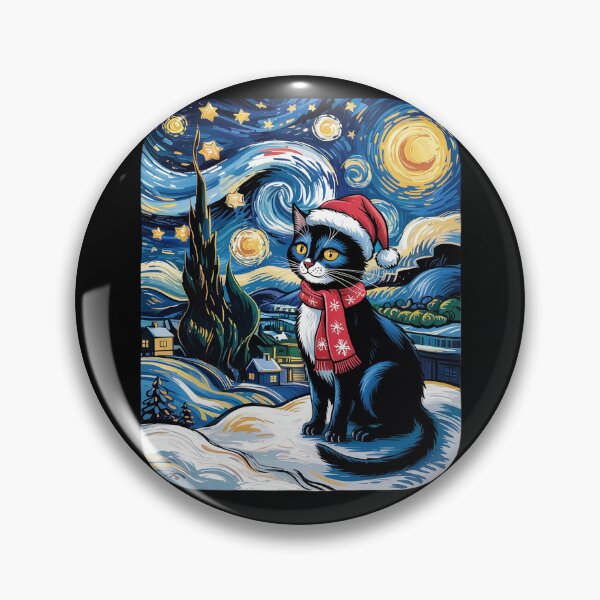 Item preview, Cat Night Style Christmas Funny Graphic Men Women Kids designed and sold by VladoZork.