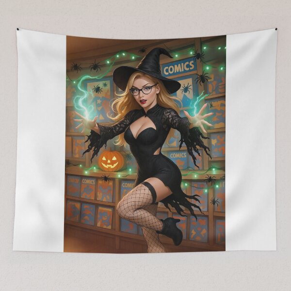 Item preview, Ilya Martin witch happy Halloween   designed and sold by CathryneDelamort.
