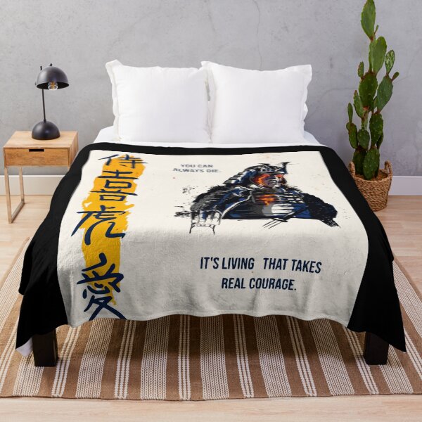 Item preview, Samurai Courage – You Can Always Die, Living Takes Real Courage | Bushido Philosophy Art designed and sold by T-Chou.