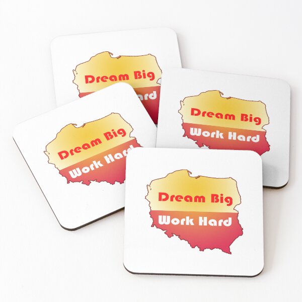 Aperçu de l'œuvre Dream Big Work Hard créée et vendue par RubelDesigns.