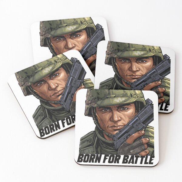 Item preview, Born For Battle – Military Warrior Soldier designed and sold by Graphic Therapist.