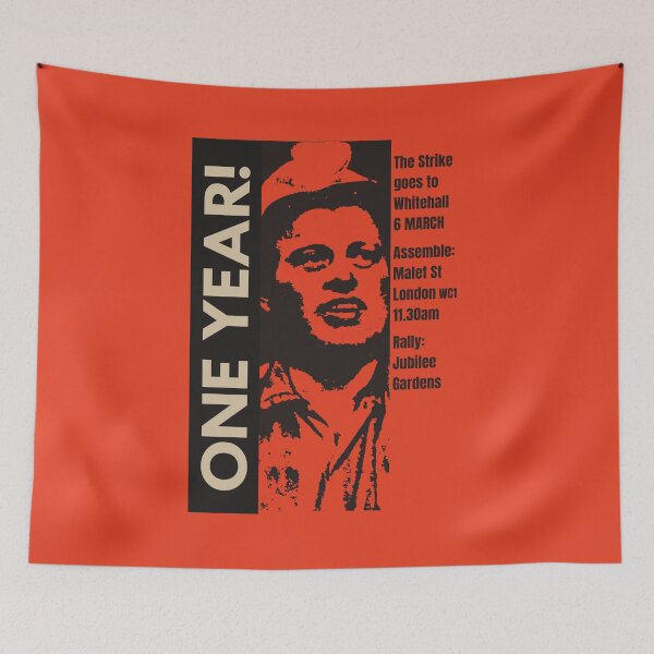 Item preview, Miners Strike - One Year On designed and sold by Radical Poster Collective.
