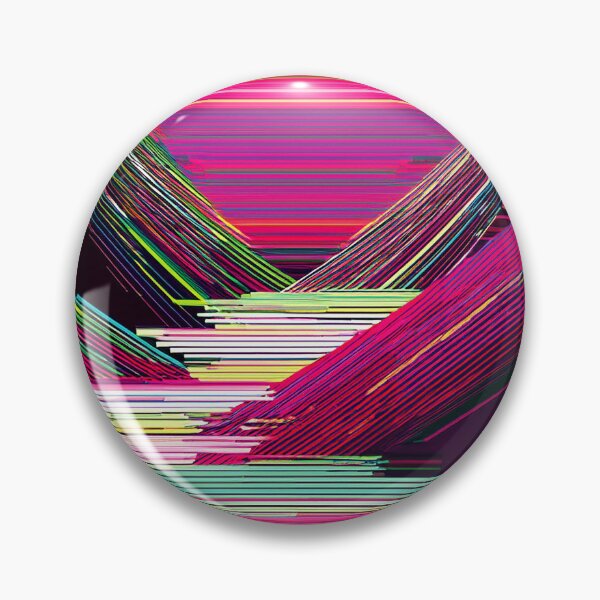 Item preview, Glitch Surreal Mountain Art designed and sold by CharlottePlaceArt.