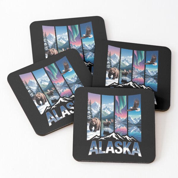 Item preview, Alaskan Bear Moose Eagle Lake And Mountain designed and sold by Bandikonsalez.