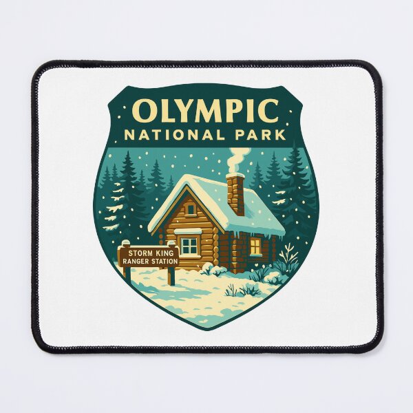 Item preview, Olympic National Park Retro Sticker designed and sold by Ismeal Von.
