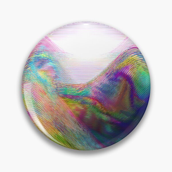 Item preview, Glitch Surreal Mountain Art designed and sold by CharlottePlaceArt.