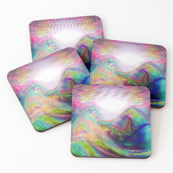 Item preview, Glitch Surreal Mountain Art designed and sold by CharlottePlaceArt.