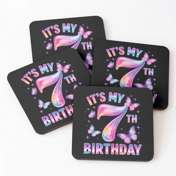 Item preview, It's My 7th Birthday Butterfly 7 Year Old Party designed and sold by Bandikonsalez.