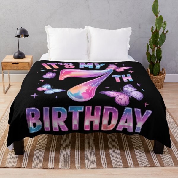 Item preview, It's My 7th Birthday Butterfly 7 Year Old Party designed and sold by Bandikonsalez.