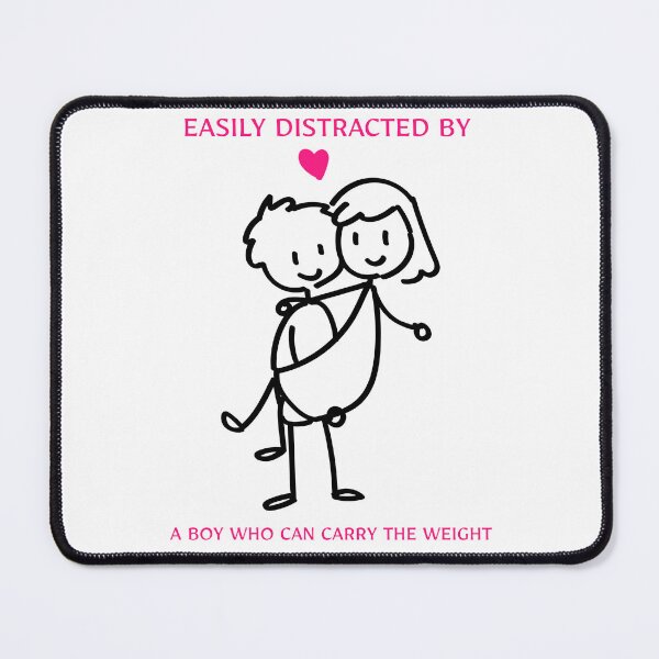 Item preview, Easily Distracted By A Boy Who Can Carry The Weight designed and sold by SavvyVacationer.