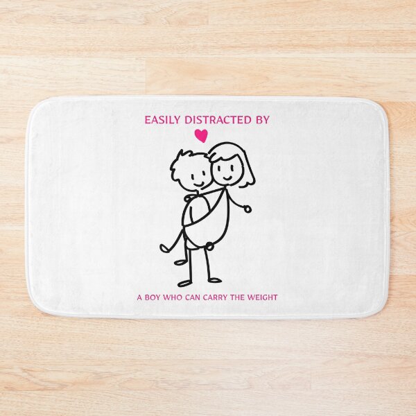 Item preview, Easily Distracted By A Boy Who Can Carry The Weight designed and sold by SavvyVacationer.