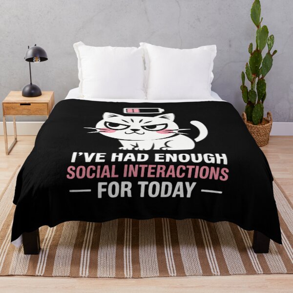 Item preview, Enough Social Interaction Today Grumpy Cat designed and sold by VENOM0RIOT.
