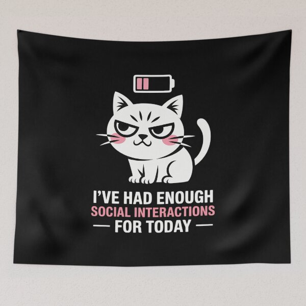 Item preview, Enough Social Interaction Today Grumpy Cat designed and sold by VENOM0RIOT.
