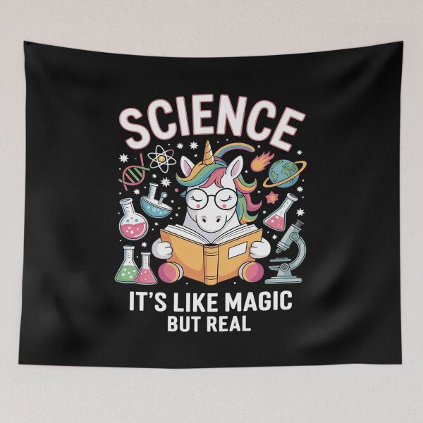 Item preview, Science Is Like Magic But Real Unicorn Science  designed and sold by HuValverdeArt.
