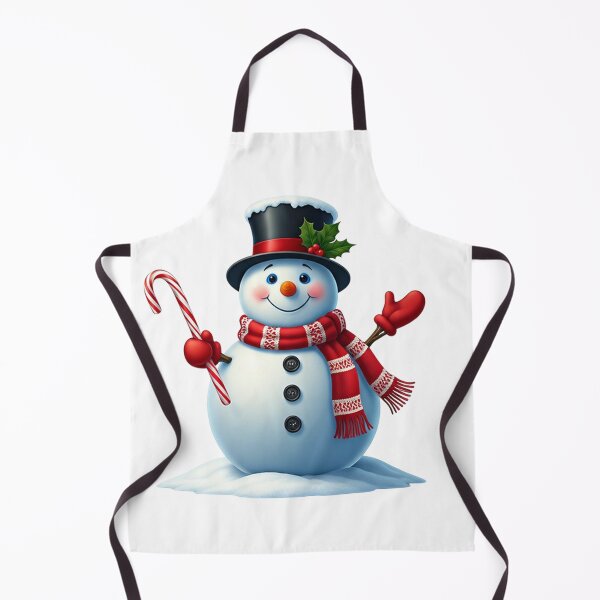 Item preview, Cheerful Snowman with Candy Cane and Top Hat – Festive Winter Holiday Art designed and sold by PixelVibe782.