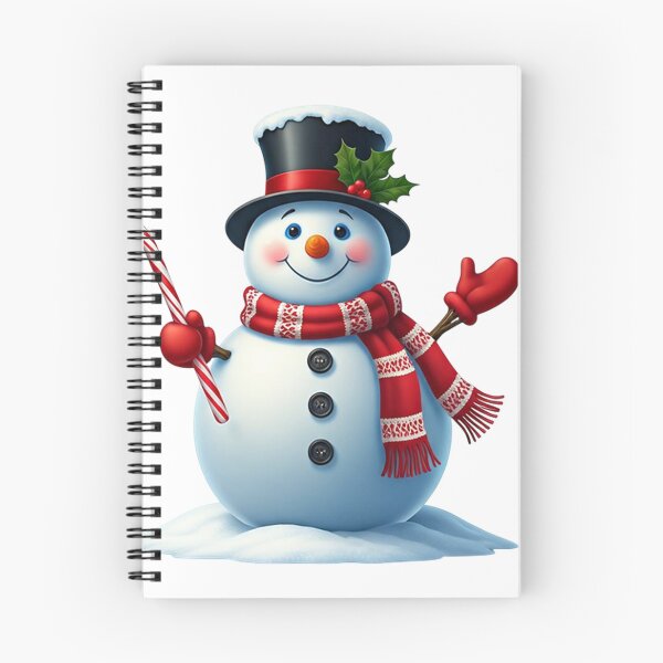 Item preview, Cheerful Snowman with Candy Cane and Top Hat – Festive Winter Holiday Art designed and sold by PixelVibe782.