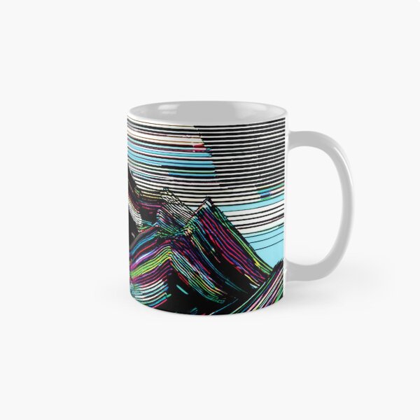 Item preview, Glitch Surreal Mountain Art designed and sold by CharlottePlaceArt.