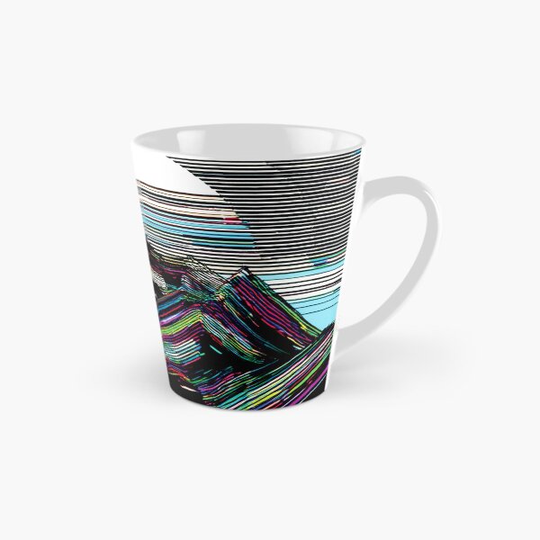 Item preview, Glitch Surreal Mountain Art designed and sold by CharlottePlaceArt.