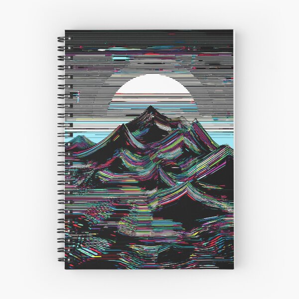 Item preview, Glitch Surreal Mountain Art designed and sold by CharlottePlaceArt.