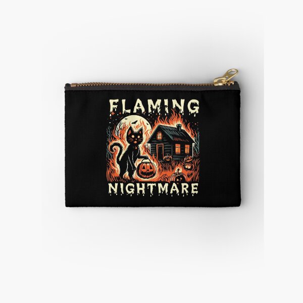 Item preview, Flaming Black Cat Nightmare designed and sold by Scaryzz.