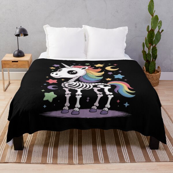 Item preview, Skeleton Unicorn Lovers Halloween Costume for Girls designed and sold by HuValverdeArt.