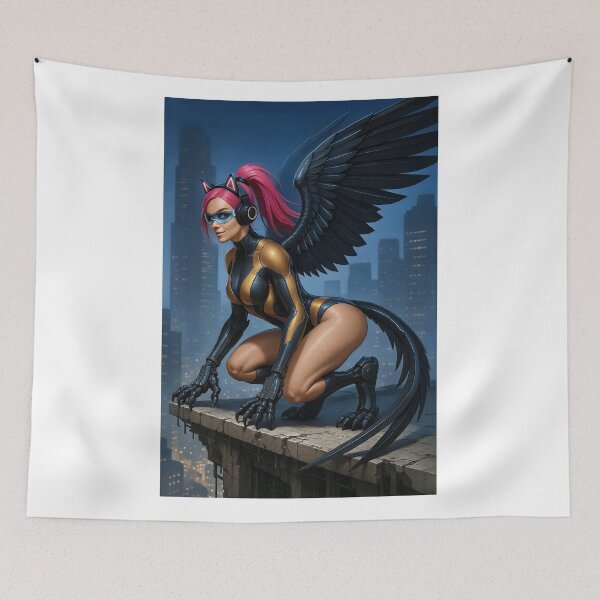 Item preview, Cyborg Griffin CathryneDelamort cursed creatures designed and sold by CathryneDelamort.