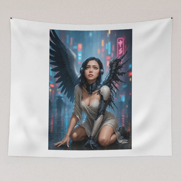 Item preview, Broken cyborg angel cursed creatures daily challen designed and sold by CathryneDelamort.