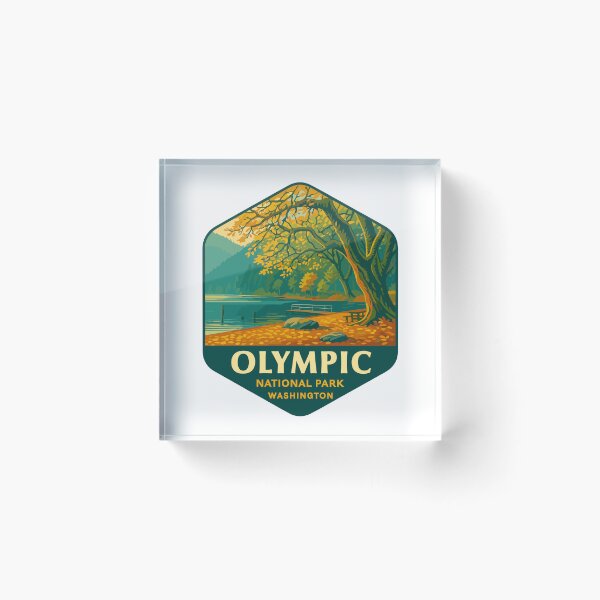 Item preview, Olympic National Park Retro Sticker designed and sold by Ismeal Von.
