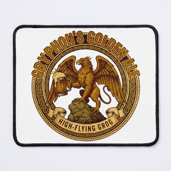 Item preview, Gryphon’s Golden Ale – High-Flying Grog Fantasy Beer designed and sold by Imaginationbeyond.