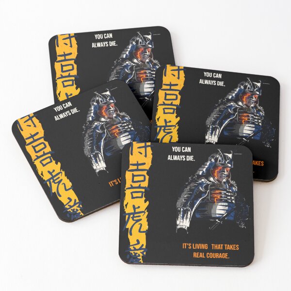 Item preview, Samurai Courage – You Can Always Die, Living Takes Real Courage | Bushido Philosophy Art designed and sold by T-Chou.