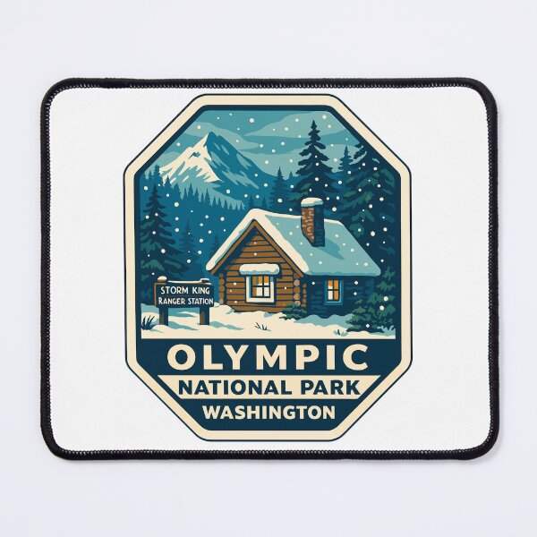 Item preview, Olympic National Park Retro Sticker designed and sold by Ismeal Von.